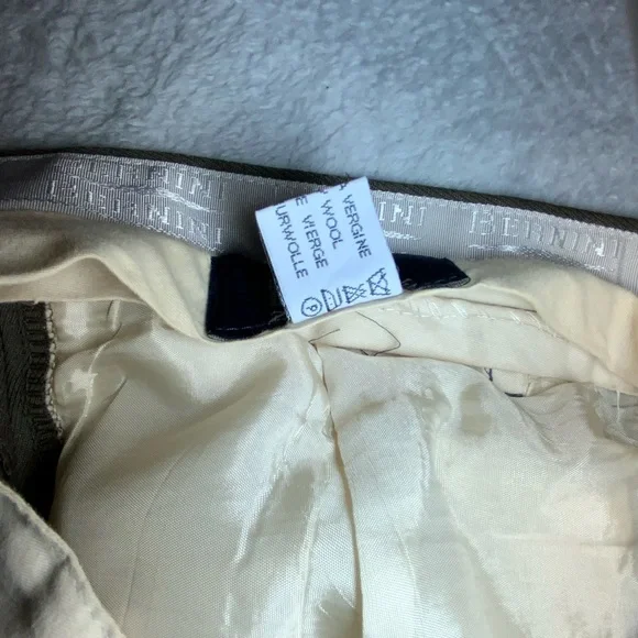 Italian Wool Pleated Trousers 38 Classic Tailored 28.5 Inseam - Picture 10 of 12